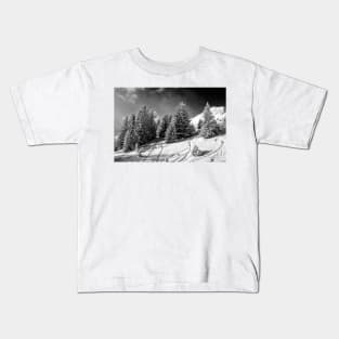 Courchevel 3 Valleys French Alps France Kids T-Shirt